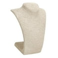 thumbnail image 3 of Linen Necklaces Pendant Portrait Showcase Display Shelf Window Stand Jewelry Pendants Bust Mannequin Holder Rack Organizer Khaki S, 3 of 4