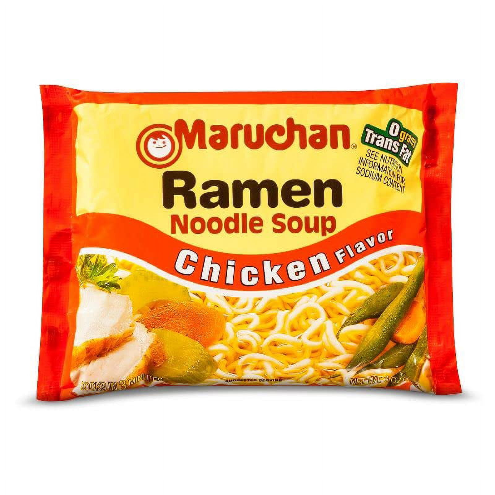 Maruchan Ramen Chicken Flavor Noddle Soup 12 Pack (1) - SET OF 2