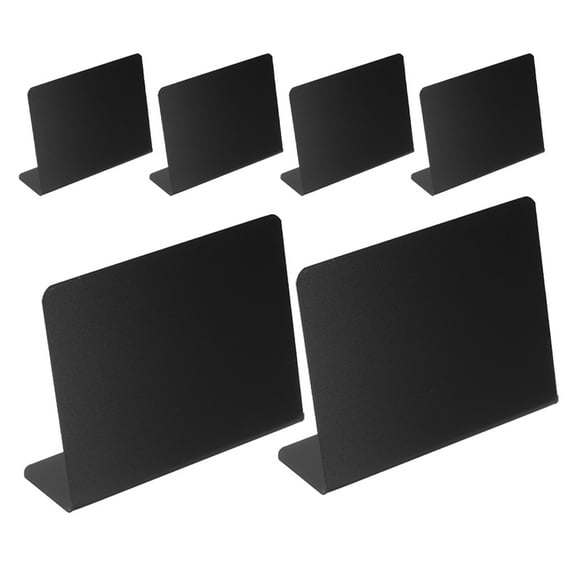HOMEMAXS  6 Pcs Easel Stand for Sign White Label Mini Dining Table Blackboard