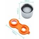 thumbnail image 3 of piezas de repuesto para grifo aireador M22 Inox, filtro para grifo de cocina y baño, boquillas para grifo de ahorro de agua, boquilla de rosca hembra con juntas de goma y llave aireadora, 3 of 5