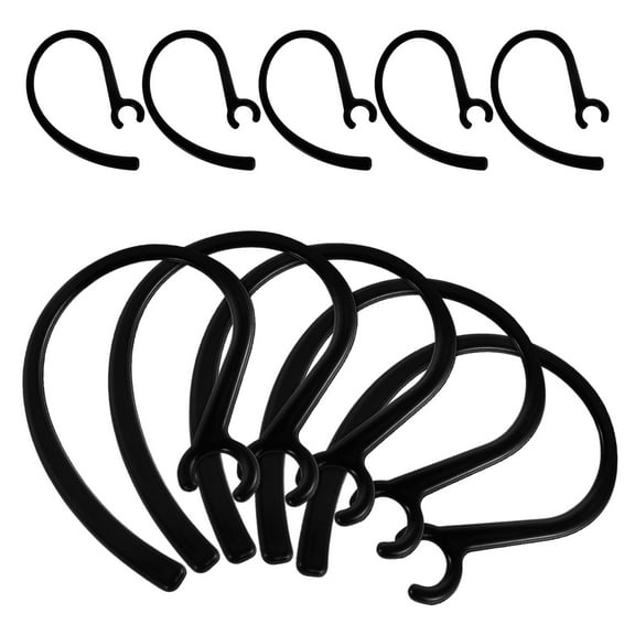 MLINS 10pcs Silicone Earbud Tips Ear Hooks For Sports Soft Earbud Replacements Covers For Earphones Headphones