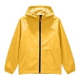 thumbnail image 5 of BLVB Kids Rain Jacket Waterproof Raincoats Boys Girls Lightweight Zip up Hooded Windbreakers for Climbing Camping Casual(Yellow,14-15 Years), 5 of 9