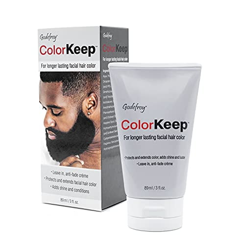 Godefroy ColorKeep Beard Dye Extender for Men, Protect Beards, Mustache Color Against Fading While Also Soften Shine Condition, Leave in Cream to Extend Life of Facial Hair Coloring, 3OZ, Ethnic Hair - Godefroy ColorKeep Beard Dye Extender for Men, Protect Beards, Mustache Color Against Fading While Also Soften Shine Condition, Leave in Cream to Extend Life of Facial Hair Coloring, 3OZ, Ethnic Hair -