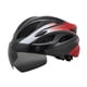 thumbnail image 3 of Casco de bicicleta Casco de bicicleta de carretera ajuste ajustable al aire libre con visera desmontable para hombres mujeres equipo de ciclismo casco negro rojo, 3 of 8