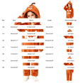 thumbnail image 3 of Coerni Unisex Kids Jack O Lantern Hooded Onesie Cozy Flannel Pumpkin Jumpsuit Halloween Carnival Party Dress Up Outfit for Boys Girls, 3 of 4