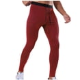 thumbnail image 3 of RKSTN Compression Pants Men Elastic Drawstring Athletic Yoga Sports Leggings with Pockets for Sports Workout, 3 of 8