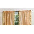 thumbnail image 5 of Gold  Rod Pocket  Sheer Sari Curtain / Drape / Panel   - 43W x 84L - Pair, 5 of 5