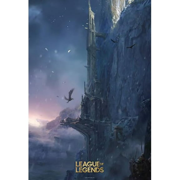 BUY ART FOR LESS Officially Licensed League of Legends Howling Abyss 24 x 36 Inch Art Poster - Decorative Print - Poster Paper - Ready to Frame