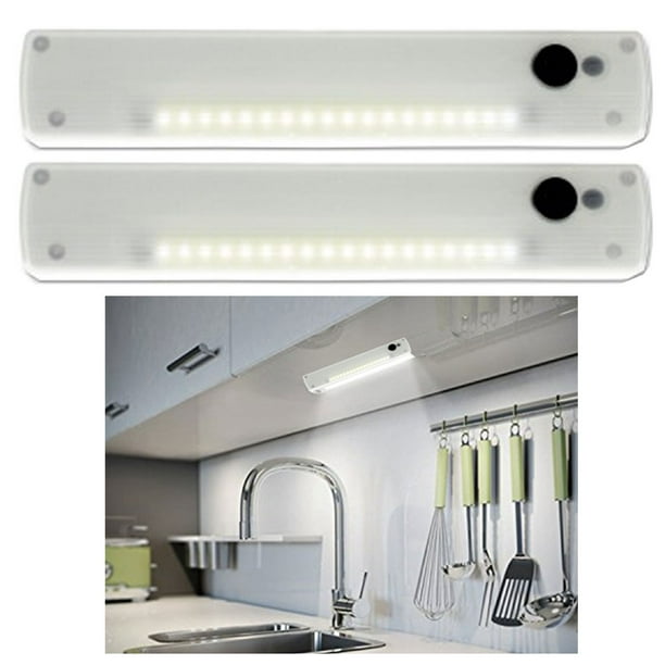 2 Wardrobe LED Lights Wireless Battery Closet Lamp Night Light