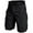 Black, variant on WTOBBY Men's Summer Solid Color Casual Multi-Pocket Sports Shorts, Quick-Drying Breathable Tactical Design for Outdoor Use,Black L