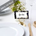 thumbnail image 2 of Koyal Wholesale Marble Agate Place Cards for Wedding Party Tables, Seating Name Place Cards for Holders, 60 Pack, 2 of 5