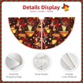 thumbnail image 3 of Bingfone Christmas Tree Skirt Mat Christmas Decoration Interior 36" -Warm Plants and Mushrooms, 3 of 6