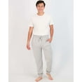 thumbnail image 4 of Real Essentials 4 Pack: Men's Cotton Jersey Soft Jogger Sleep Lounge Pajama Drawstring & Pockets (Available in Big & Tall), 4 of 4