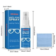 VBXOAE Multi Purpose Eyeglass Cleaner Spray Streak Free,Scratch Resistant,Water Repellent Solution for All Lens Types with Defogger and Cleaning Cloth