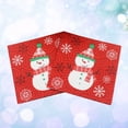 thumbnail image 2 of 20 unids/set servilletas navideñas de muñeco de nieve hermosas servilletas navideñas para fiesta en casa, 2 of 8