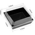thumbnail image 7 of 50 Pack Small Charcuterie Boxes with Clear Lids, To Go Paper Dessert Boxes Bakery Boxes, 5 Inches Disposable Food Containers for Cookies, Cupcakes, Slice Cakes, Strawberries (Black), 7 of 7