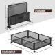thumbnail image 4 of Caja de almacenamiento desmontable resistente, contenedor de almacenamiento de Metal con ruedas, organizador de almacenamiento plegable para dormitorio debajo, 4 of 8