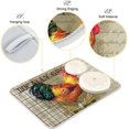 thumbnail image 3 of Absorbent Dish Drying Mat for Kitchen Counter - Farmhouse Cork Microfiber Drying Pad, Reversible Drainer Mats for Countertop, Small 16 x 18 inch, Large 18 x 24 inch, 3 of 4