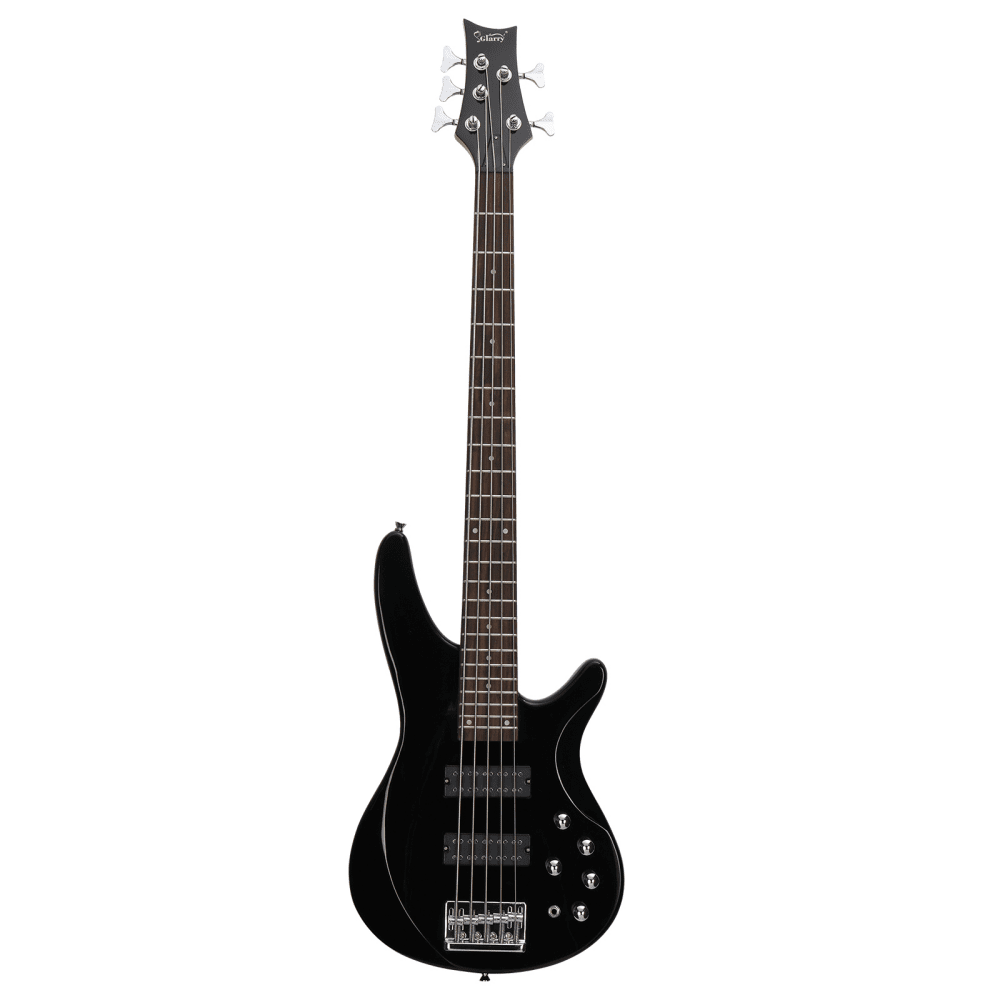 Tcbosik 5 String Electric Bass Guitar, Bass Beginner Kit with Bag, Strap, Amp Wire, Plectrum and Wrench Tool, Black