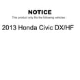 thumbnail image 2 of Front Disc Brake Rotors And Semi-Metallic Pads Kit For 2013 Honda Civic DX HF, 2 of 2