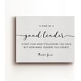 thumbnail image 2 of Best Mentor Gifts Inspirational Canvas Wall Art a Sign of a Good Leader Gandhi Quote Print Framed Painting Ready to Hang Artwork Home Office Decor 15x11.5 Inches, 2 of 4