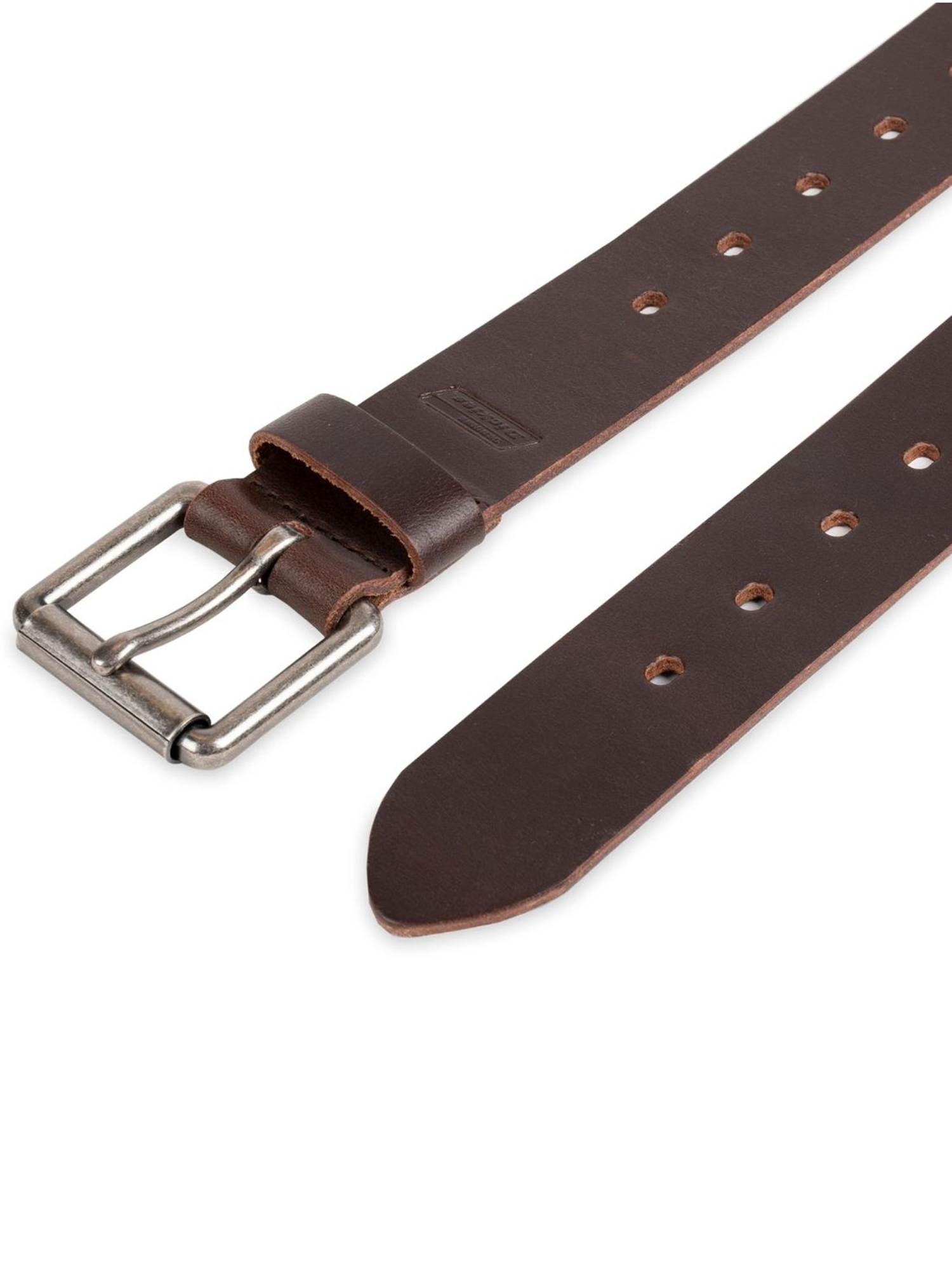 Genuine Dickies Men's Brown Perforated Leather Belt photo 4