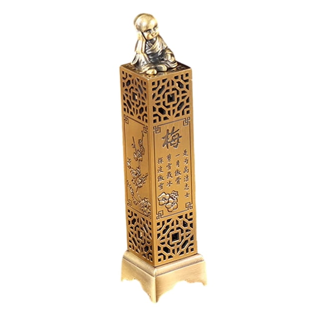 Soporte para varitas de incienso Soporte para incienso Craft Metal Quemador de incienso vertical Caja de línea de incienso para la celebración de la ciruela Macarena Soporte para quemador de incienso