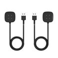 thumbnail image 1 of MYKOMI 2 Pack Compatible with Fitbit Charger Cable, 1m Replacement Charing for Fitbit Sense/Versa 4, Magnetic Base Fitbit Accessories, Portable USB Charger Cable for Fitbit Sense/Sense 2/Versa 3, 1 of 8