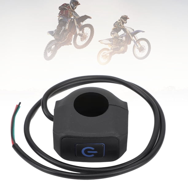 Interruptor De Manillar De Motocicleta, Interruptor De Botón De Control De Faro De Bocina De Manillar De Plástico Impermeable Universal De 22 Mm Para Montar