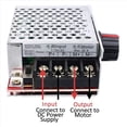 thumbnail image 3 of 2X 7-70V 30A PWM DC Motor Speed Controller Switch Control 12V 24V 36V 48V with 30 Amp Fuse,2 x PWM DC Motor Speed Controller 2 x 30A Fuse,Silver, 3 of 6