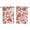 Red, variant on Grey Paisley Kitchen Curtains 63 Inch Length, Boho Flower Botanical Leaf Branch Grommet Top Bedroom Living Room Curtains, Light Filtering Cafe Curtain Drapes 2 Panels Set 84''x63''
