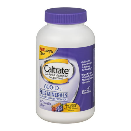 Caltrate Calcium & Vitamin D3 Supplement 600 + D3 Plus ...