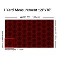 thumbnail image 3 of Homewish Retro Damask Jacquard Fabric by the Yard 2 Yard,Gothic Halloween Skull Room Decor Fabric by the Yard,Red Black Fabric for Sewing For Adult,Super Cozy Room Decoration, 3 of 6