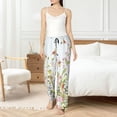 thumbnail image 4 of Sikiie hummingbird in floral Pajamas Pants for Women, Lounge for Women,Women’s Pajama Lounge Pants-Medium, 4 of 6