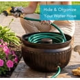 thumbnail image 3 of BirdRock Home Decorative Water Hose Pot - Distressed Bronze - 100 ft Hose, 3 of 9