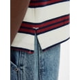thumbnail image 4 of No Boundaries Striped Rugby Shirt with Short Sleeves, Men's XS-4XLT, 4 of 5