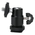 thumbnail image 2 of Back 1/4 inch Screw Camera Tripod Mini Ballhead Hot Shoe Adapter Accessory For Digital Camera, 2 of 8