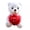 White-1, variant on Light up Pink LED Teddy Bear Stuffed Animal Soft Plush Toy Glow in The Night Birthday Valentines for Toddler Kids, 8''