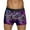 Purple, variant on Men's Boxer Briefs Valentine's Day Heart Print Fashion Stretch Ventilate Cotton Underwear Elastic Waistband Soft Comfortable Trunks Black L