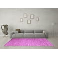 thumbnail image 3 of Ahgly Company Indoor Rectangle Solid Purple Modern Area Rugs, 2' x 5', 3 of 4