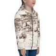 thumbnail image 5 of Xecao Western Desert Cowboys3 Pattern Zip Up Hoodies for Boys Girls, Sweatshirt with Pockets-Medium, 5 of 6