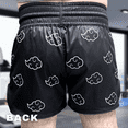 thumbnail image 3 of Anime Muay Thai Boxing Shorts (Black Cloud L), 3 of 8