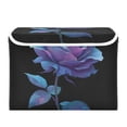 thumbnail image 2 of Foldable Fabric Storage Bin With Handle Collapsible Basket Box Storage With Lid Organizer Shades Of Rose, 2 of 7