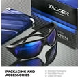 thumbnail image 5 of Xagger Wrap Around Sport Polarized Sunglasses for Men Women Running Driving Fishing TR90 Frame Glasses, 5 of 6