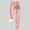 Pink, variant on Fashion Womens Full Length Sweatpants Leggings Skinny Slim Fit Fashion Women's Printing Leggings With Elastic Drawstring Pockets Thick Warm Pants Wine 8