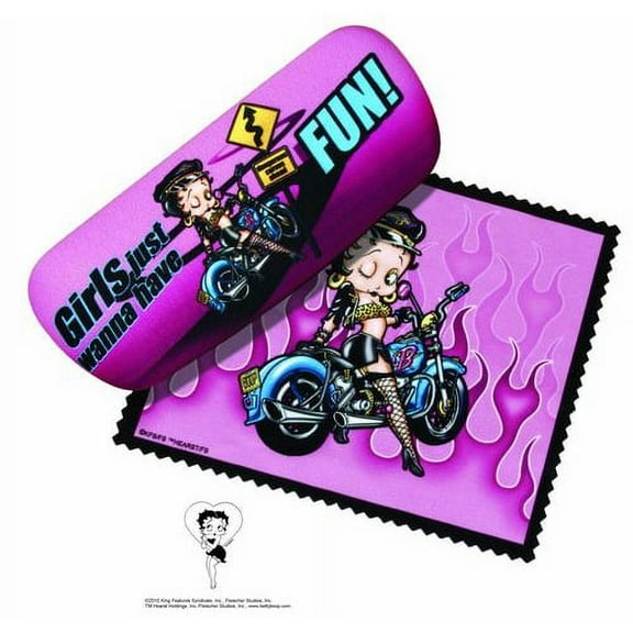 Betty Boop Biker Eyeglass Case and Cleaner