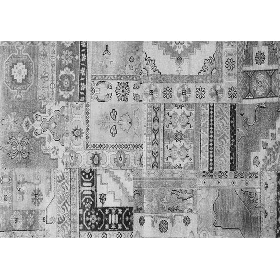 Ahgly Company Indoor Rectangle Persian Gray Traditional Area Rugs, 8' x 10'