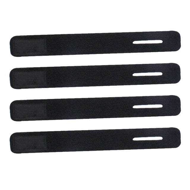 Eigraketly 4 Uds. De correas para caña de pescar, tirantes para atar, cinturones de sujeción, gancho para cinturón, varillas de bucle, dispositivos de Pescar Negro Eigraketly OD030383-02