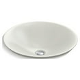 thumbnail image 6 of Kohler 7806-96 17.75 in. Round Drop-In Bathroom Sink with No Overflow - Biscuit, 6 of 8
