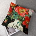 thumbnail image 7 of nygtbtfer 2Pack Red Geranium Flower Throw Pillow Covers Vintage Quote Antique Floral Bloom Cushion Case Decor, Decoration for Sofa White, 7 of 7